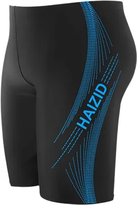 Obrázok produktu pre Bikinové nohavičky volný strih, potlačené plavecké šortky, čierna, pre pláž