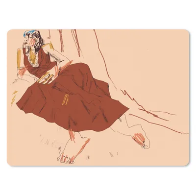 Produktbild von MuchoWow® Mauspad Mousepad Frau - Abstrakt - Porträt - Kunst 23x19 cm - Mousepads - Maus Mat - Pad - Mausunterlage - Schreibtischunterlage - Mauspad