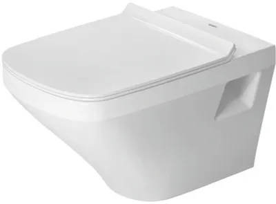 Produktbild von Duravit WC-Sitz DuraStyle ohne SoftClose Scharniere edelstahl, weiß