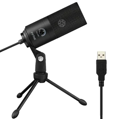 Zdjęcie produktu dla Mikrofon pojemnościowy, regulator wzmocnienia, łączność USB, K669B