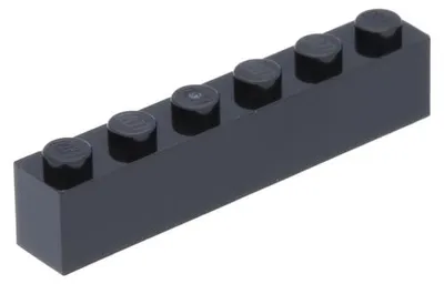 Produktbild von 5x LEGO Stein 1 x 6 (3009) - Schwarz