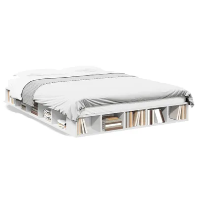 Obrázek produktu pro vidaXL Postel White 150x200 cm Dřevěný materiál