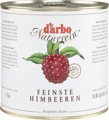 Produktbild von Darbo Naturrein Himbeeren Konfitüre Extra 3000g