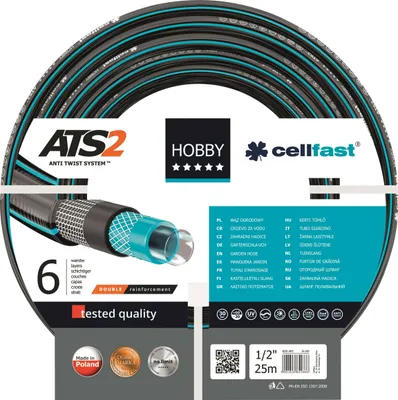 Produktbild von CELLFAST HOBBY ATS2 Gartenschlauch 25 m über dem Boden Schwarz