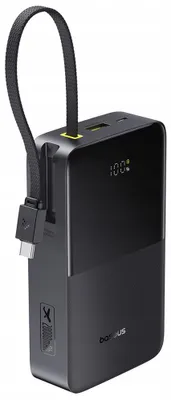 Zdjęcie produktu dla Baseus EnerFill Bipow2 Pro, 20000 mAh, Power Delivery 3.0, Quick Charge 3.0, 22,5 W, Czarny