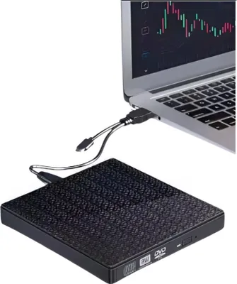 Obrázok produktu pre Externá napaľovačka CD/DVD Dva porty USB 3.0 Adaptér čítačky kariet SD/TF