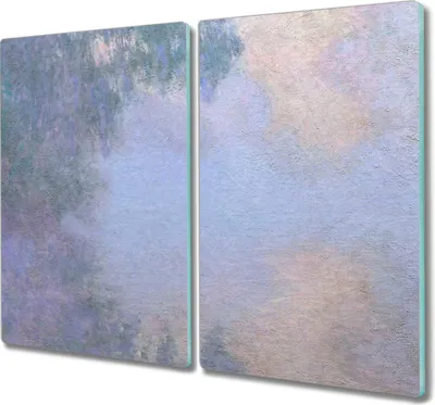 Produktbild von Coloray Schneidebrett Herdabdeckplatte 2x30x52 cm Kochplattenabdeckung Hackbrett Küchenbrett - Monet Seine