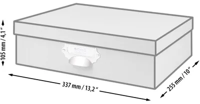 Produktbild von Rössler S.O.H.O., Karton, Weiß, 337 x 255 x 105 mm, 337 mm, 105 mm, 1 Stück(e)