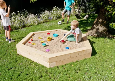 Produktbild von Sandkasten Til Ø 200 cm Fichte unbehandelt