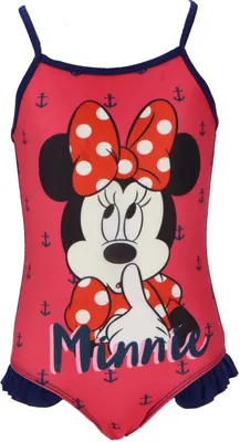 Produktbild von Minnie Mouse Schwimmanzug Schwimmkleidung für Mädchen Farbenfroher Badeanzug Dunkelblau 5/6 Jahre
