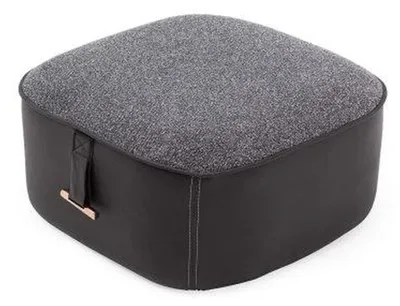 Produktbild von Stilvoll Grau Farbe Soft Hocker Kunstleder Perfekte Möbel in Wohnzimmer