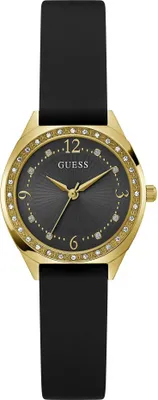Produktbild von Guess Damen Armbanduhr CHARLOTTE GW0820L1 Schwarz Gold