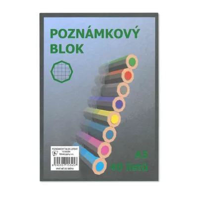 Obrázok produktu pre Poznámkový blok A5 štvorcový, 40 l.