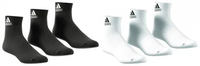 Produktbild von adidas 3S PERFORMANCE ANKLE HALF CUSHIONED 3er Pack Sportsocken Sneakersocken, Farbe:Weißtöne, Größe:19-22