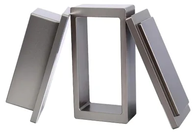 Produktbild von 5,1 x 10,2 cm Vorpressform aus lebensmittelechtem eloxiertem Aluminium