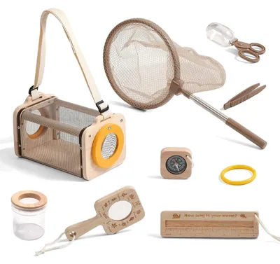 Produktbild von Forscherset Kinder Naturentdecker - 8-teilig - Mückennetz einziehbar - Camping
