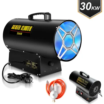 Produktbild von Jayseuw Gasheizgebläse Heizgerät 30kW Gasheizer Heizkanone Gasofen Bauheizer für 450㎡ Werkstätten, Straßenbrücken, Eisenbahnflughäfen Maschinenwartung