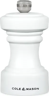 Obrázok produktu pre Cole & Mason H233057, Mlynček na soľ, Biela, Bukové drevo, Keramický, Keramický, Soľ, 104 mm