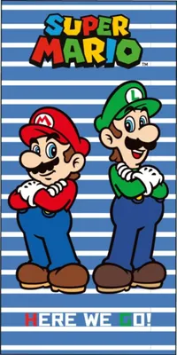 Immagine prodotto di Asciugamano per bambini Super Mario e Luigi