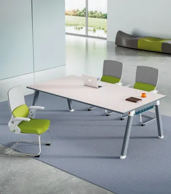 Produktbild von Grauer Besprechungstisch Designer Bürotisch Arbeitszimmer Luxus Möbel
