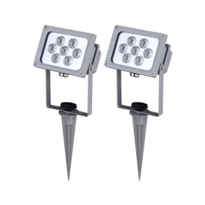 Immagine prodotto di 2x 7W luci da giardino luci da esterno lampada a picco a terra LED, faretto da giardino faretto bianco neutro IP65
