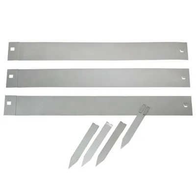 Image de Bordure de pelouse Nature 3 pcs 91,4x10,2 cm acier