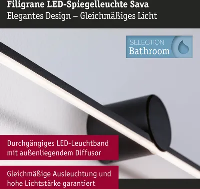 Immagine prodotto di Paulmann Specchio illuminato a LED Sava