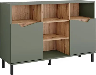 Produktbild von Kommode Vicco Marelle Grün/Artisan 120 x 81.3 cm mit 2 Türen, Model 57852