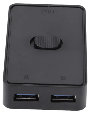 Image de Commutateur USB 3.0 2 entrées / 1 sortie : permet à deux ordinateurs de partager une imprimante ; compatible Plug-and-Play pour PC