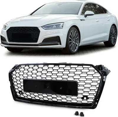 Obrázek produktu pro Mřížka chladiče Sportovní mřížka Honeycomb mřížka Lesklá černá pro Audi A5 F5 od 2016-