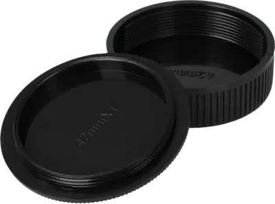 Produktbild von vhbw Objektivdeckel-Set kompatibel mit Praktica Kamera - Rück- und Gehäusedeckel Schwarz