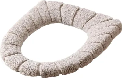 Produktbild von Wc-sitzbezug Korallenrot 1 Stück, Samtweich Komfortabel, Für Standard-wc-sitze Winterbad