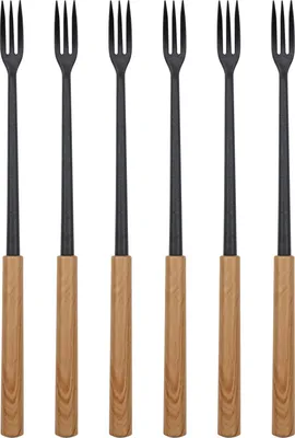 Produktbild von NOUVEL Käsefonduegabeln Wood mit Nylonspitzen 6 Stück