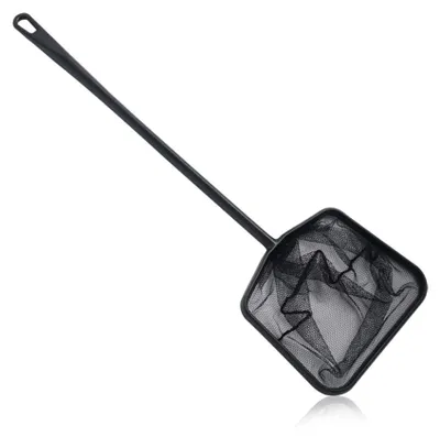 Produktbild von Kescher Garnelenkescher Aquarienkescher - 12 cm - Größe M - Schwarzes Netz - Mit Luftkammer