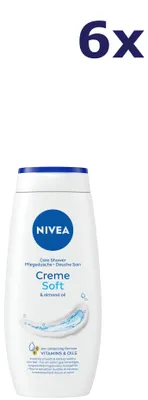 Produktbild von 6x Nivea Douchegel - Creme Soft 250 ml