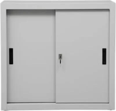 Produktbild von Schiebetürenschrank Ant | 2 Ordernhöhen | HxBxT 75x80x45 cm | Grau
