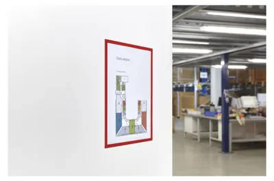 Produktbild von Magnetoplan magnetofix-Magnetrahmen, 5 Stück, A3, rot 5 Stk