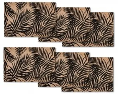 Immagine prodotto di H&H Set 6 Tovagliette Decoro Foglie Cm 45X30