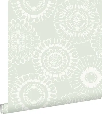 Obrázok produktu pre ESTAhome tapeta kvety mätovo zelená 53 cm x 10,05 m