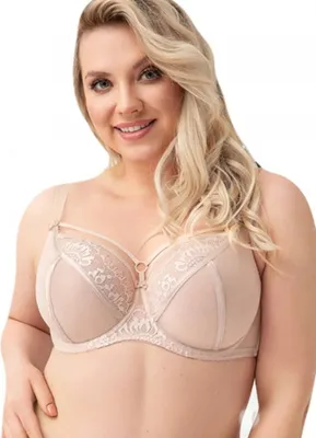 Produktbild von Gorsenia Damen Soft BH Softschale Bügel große Größen K496 Paradise , Beige, 85F