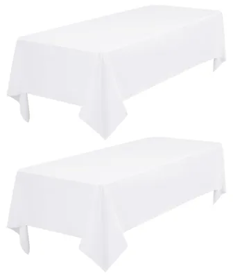 Obrázok produktu pre Obrus obdĺžnikový, biely, 153 x 260 cm, 2 kusy, polyester