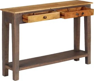 Obrázok produktu pre konzolový stolík vidaXL z masívneho dreva Vintage 118 x 30 x 80 cm