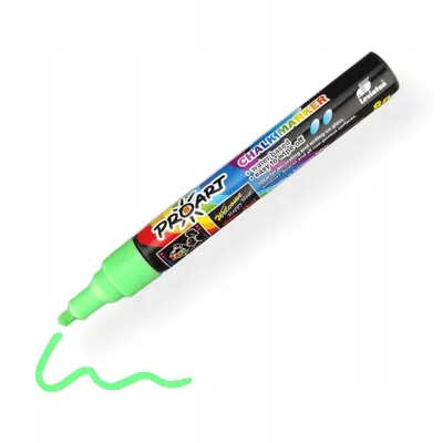 Zdjęcie produktu dla MARKER KREDOWY cienki LEVIATAN 8G KREDA marker do tablic i szkła ZIELONY