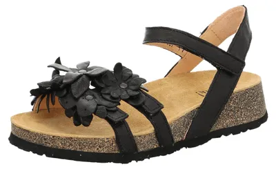 Produktbild von Think! Damen KOAK chromfrei gegerbte nachhaltige Sandale, SCHWARZ 0000