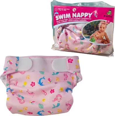 Produktbild von Freds Swim Academy Wasbare Zwemluier Zeemeermin Maat 1 4-9 kg Roze