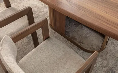 Produktbild von Esszimmer Set Luxus 6x Stühle Esstisch Essgruppe Garnitur Lehnstühle Modern Neu