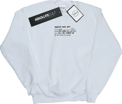 Produktbild von Disney - "Character Model Dept." Sweatshirt für Damen BI27835 (S) (Weiß)