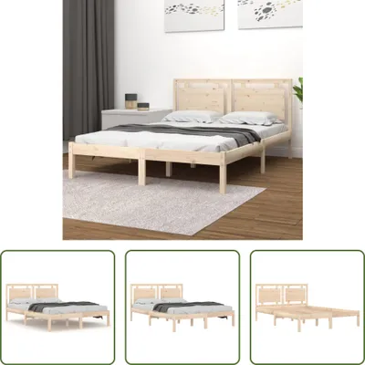 Produktbild von The Living Store Massivholzbett 180x200 cm