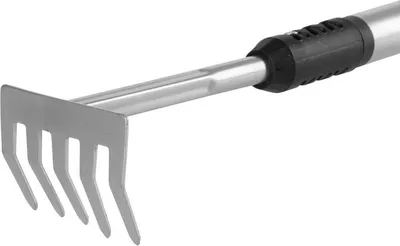 Immagine prodotto di Rastrellino da giardino Strend Pro Herrison 615G1, 5 denti, rastrello, manico telescopico 1200 mm