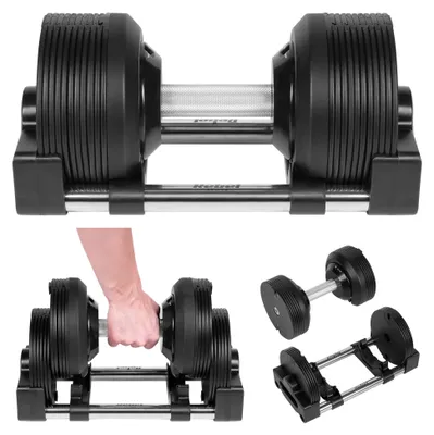 Produktbild von Rebel RBA-2331 Verstellbare Hantel aus Gusseisen, 24 kg, in 1-kg-Schritten